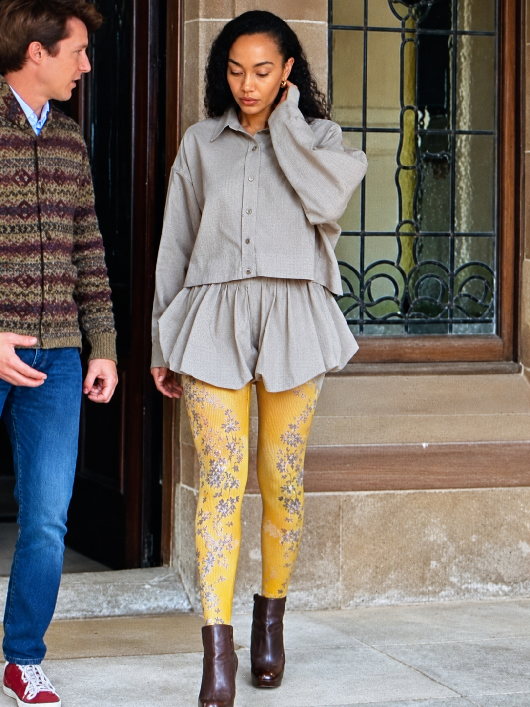 Leigh Ann- Arlene boxy shirt and skirt