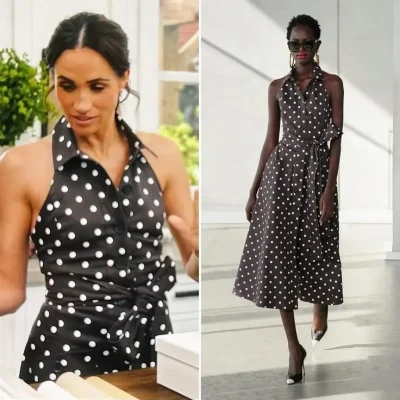 with love meghan polka dot